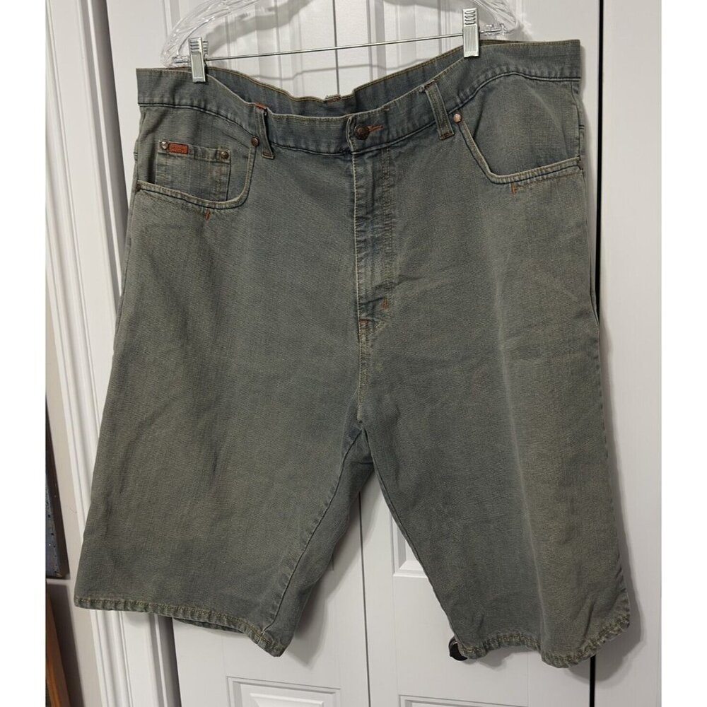 Karl Kani Gold Shorts Mens 44 Streetwear Hip Hop Denim Pocket Stripe